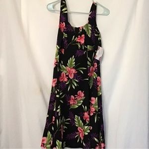 Lava hut Two Palms size S orchid fern dress